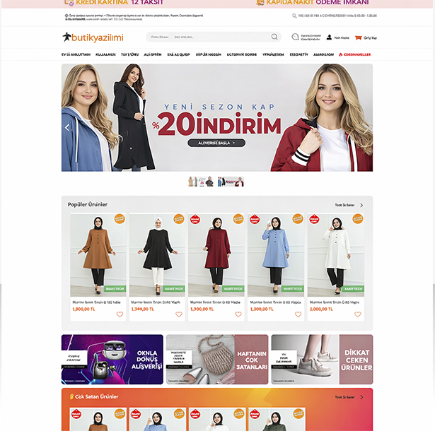 Butik v2 Eticaret Giyim, Tekstil, Hazır Giyim, Moda