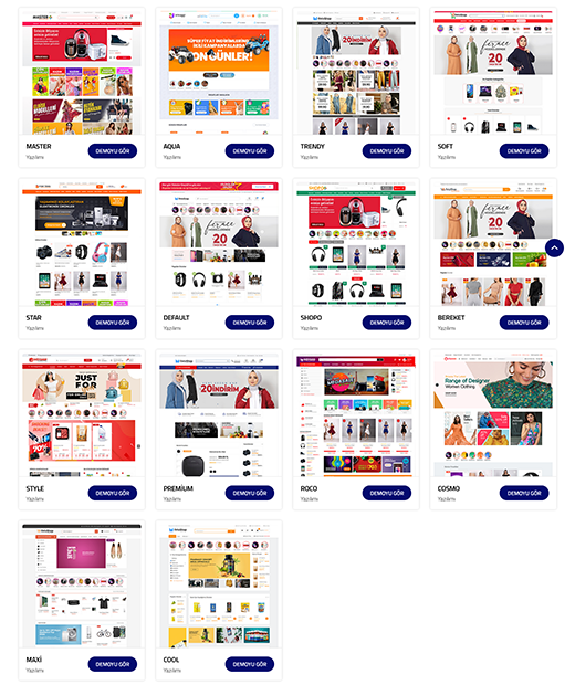 Butik Eticaret Yazılımı (14 Temalı)