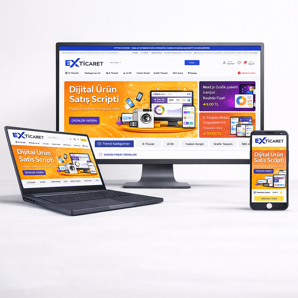Ex Genel E-Ticaret Yazılımı (Tüm Sektörlere Uyarlanabilir)
